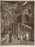 Artist: OAKS, Kim | Title: Circus VII | Date: 1991 | Technique: lithograph, printed in black ink, from one stone
