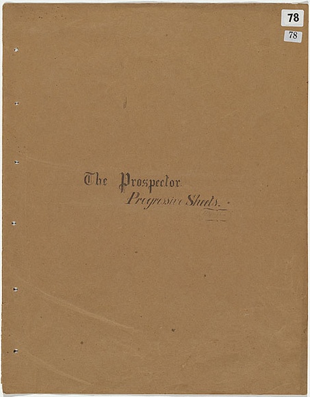 Title: b'The prospector [cover]' | Date: 1883 | Technique: b'pen and ink'