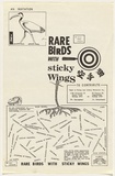 Artist: CALLAGHAN, Michael | Title: Rare birds with sticky wings: an invitation from the portfolio Rare birds with sticky wings. | Technique: photocopy | Copyright: © Michael Callaghan