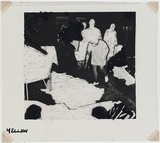 Artist: MADDOCK, Bea | Title: One of four negatives for four colour separations (of the scene of an accident or fire etc.) | Date: 1971 | Technique: photographic negative with additions in permanent black marker pen