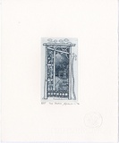 Artist: Franklin, Annie. | Title: The Studio. | Date: 1996 | Technique: etching, printed in blue ink, from one zinc plate