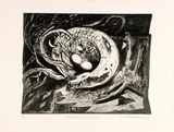 Artist: Stavrianos, Wendy. | Title: Protection of the nest. | Date: 1992 | Technique: etching, printed in black ink, from one  plate