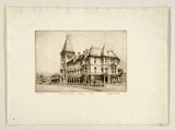 Artist: PLATT, Austin | Title: Newington College, Sydney | Date: 1934 | Technique: etching, printed in black ink, from one plate