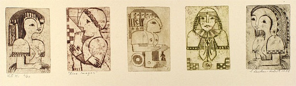 Artist: Lankau-Kubitz, Sigrid. | Title: Five images | Date: 1982 | Technique: etching, printed in colour, from five plates