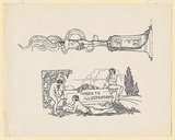 Title: b'proof for Queen Rosamond [plate 1]' | Date: 1922 | Technique: b'lineblock, printed in black ink, from one block'