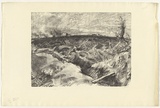 Artist: b'Dyson, Will.' | Title: b'Messines, morning of the offensive.' | Date: 1918 | Technique: b'lithograph, printed in black ink, from one stone'