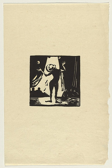 Artist: Shead, Garry. | Title: Juggler | Date: c. 1983 | Technique: linocut, printed in black ink, from one block | Copyright: © Garry Shead