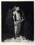 Artist: b'Armstrong, Ian.' | Title: b'<p>Actor.</p>' | Date: 1964 | Technique: b'etching, printed in black ink, from one plate'
