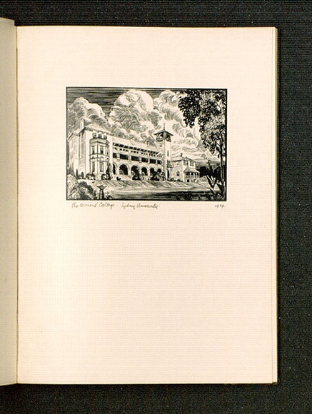 Artist: b'McGrath, Raymond.' | Title: bThe Women's College, Sydney University. | Date: 1924 | Technique: b'wood-engraving, printed in black ink, from one block'