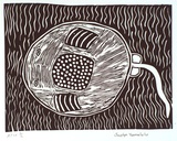 Artist: b'Yamalulu, Jocelyn.' | Title: b'not titled [sting ray]' | Date: 2000, March | Technique: b'linocut, printed in black ink, from one block'