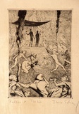 Artist: b'Scharf, Theo.' | Title: b'Peleus and Thetis' | Date: c.1930 | Technique: b'etching, printed in black ink, from one plate' | Copyright: b'\xc2\xa9 The Estate of Theo Scharf.'
