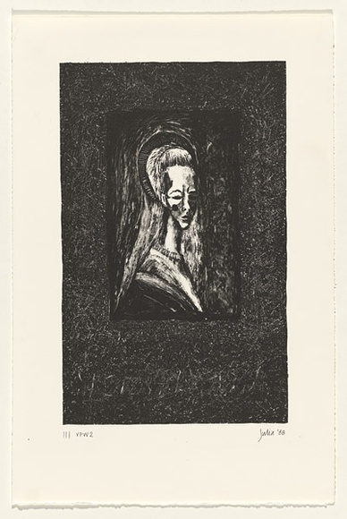 Artist: b'Harman, Julia.' | Title: b'not titled [III]' | Date: 1988 | Technique: b'lithograph, printed in black ink, from one stone' | Copyright: b'\xc2\xa9 Julia Harman'