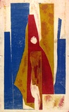 Artist: Lawson-Clarke, Leslie. | Title: (Abstract forms). | Date: (1955) | Technique: lithograph, printed in colour, from four plates