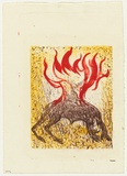 Artist: b'BOYD, Arthur' | Title: b'(Beast on fire).' | Date: 1960-70 | Copyright: b'Reproduced with permission of Bundanon Trust'