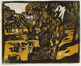 Artist: PRESTON, Margaret | Title: Lachlan River | Date: 1939 | Technique: woodcut, printed in colour, from multiple blocks | Copyright: © Margaret Preston. Licensed by VISCOPY, Australia