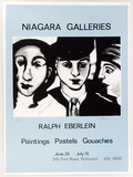 Artist: b'Eberlein, Ralph.' | Title: b'Ralph Eberlein, Paintings, Pastels, Gouaches. Niagara Galleries, Richmond, Victoria.' | Date: 1986 | Technique: b'screenprint, printed in colour, from multiple stencils'