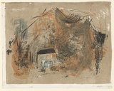 Artist: b'MACQUEEN, Mary' | Title: b'Cratered mountain' | Date: 1965 | Technique: b'lithograph, printed in colour, from multiple plates' | Copyright: b'Courtesy Paulette Calhoun, for the estate of Mary Macqueen'