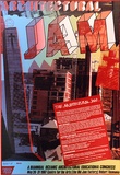 Artist: ARNOLD, Raymond | Title: Architectural jam. A biannual Oceanic Architectural Eduction Congress. | Date: 1987 | Technique: screenprint, printed in colour, from six stencils