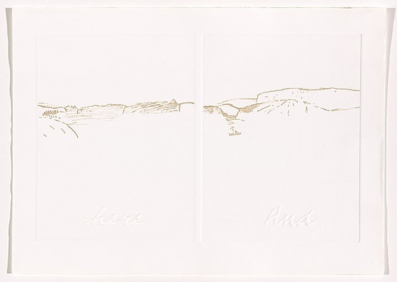 Title: b'Antarctica (sheet 18)' | Date: 1988 | Technique: b'photo-etching and embossing, printed in intaglio and relief, from two zinc plates'