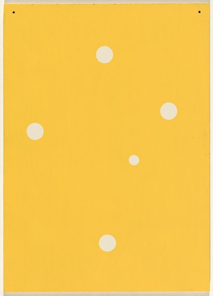 Artist: SELENITSCH, Alex | Title: not titled [yellow]. | Date: 1995 | Technique: screenprint on yellow paint
