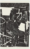 Artist: b'Marsden, David' | Title: b'Back and beyond (middle panel)' | Date: 1990 | Technique: b'woodcut, printed in colour, from multiple blocks'