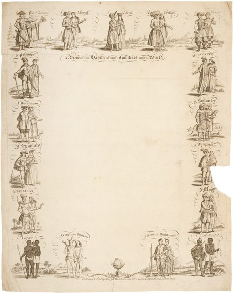 Title: A view of the habits of most countries in the world. | Date: 1756 (dated)