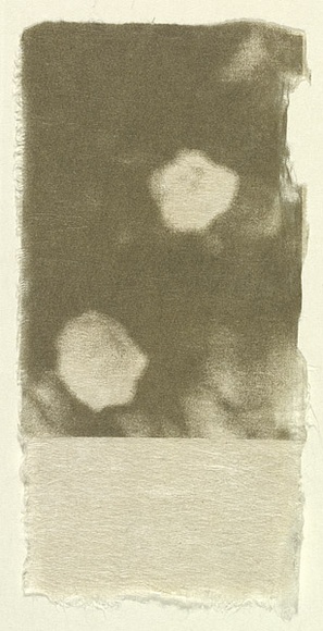 Title: b'Absence [third etching]' | Date: 2000-2004 | Technique: b'photo-etching, printed in graphite and gold powder, from one plate'