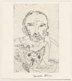 Title: Portrait of Neil Leveson II | Date: 1992 | Technique: etching, printed in black ink, from one plate