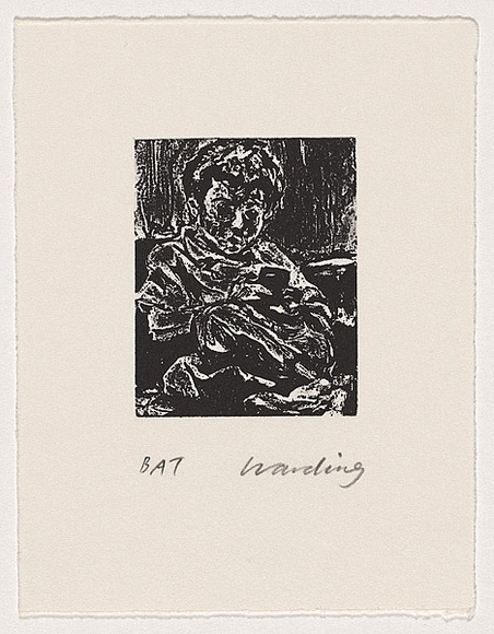 Artist: b'Harding, Nicholas.' | Title: b'Untitled (Sam playing gameboy).' | Date: 2002 | Technique: b'open-bite and aquatint, printed in black ink, from one plate'