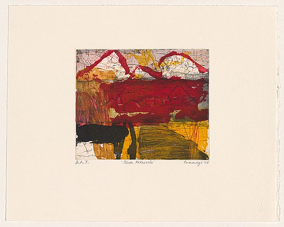 Artist: b'Cummings, Elizabeth.' | Title: b'Near Arkaroola.' | Date: 2005 | Technique: b'etching and aquatint, printed in colour, from three plates'