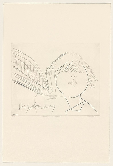 Title: Sydney 4 - Nicole | Date: 1982 | Technique: drypoint, printed in black ink, from one perspex plate