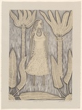 Artist: McMahon, Marie. | Title: Kulalaga yinkiti-Hunting hunting | Date: 1988 | Technique: lithograph, printed in black ink, from one stone [or plate] | Copyright: © Marie McMahon. Licensed by VISCOPY, Australia