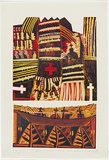 Artist: Tuffery, Michel. | Title: Christ Keke Fala Sa | Date: 1998 | Technique: woodcut, printed in colour, from multiple blocks | Copyright: © Michel Tuffery