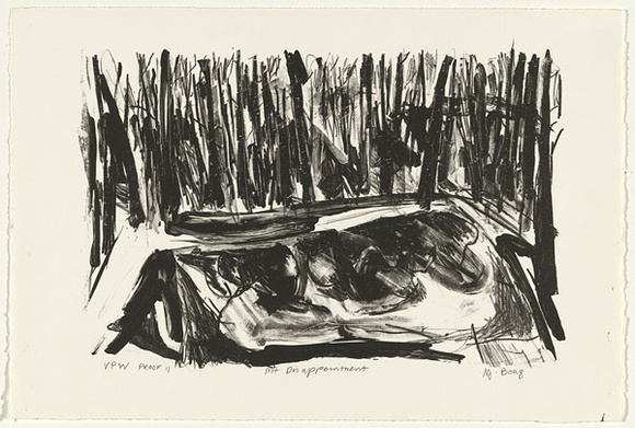 Artist: b'Boag, Yvonne.' | Title: b'Mt. Disappointment' | Date: 1980s | Technique: b'lithograph, printed in black ink, from one stone' | Copyright: b'\xc2\xa9 Yvonne Boag'