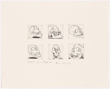 Artist: b'Quilty, Ben.' | Title: b'Six pack.' | Date: 2006 | Technique: b'etching and drypoint, printed in black ink, from six plates'