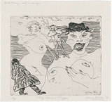 Artist: b'WALKER, Murray' | Title: b'I dig being a stripper.' | Date: 1979 | Technique: b'etching, printed in black ink, from one plate'