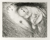 Artist: BOYD, Arthur | Title: St Francis lying in the flames. | Date: (1965) | Technique: lithograph, printed in black ink, from one plate | Copyright: Reproduced with permission of Bundanon Trust