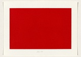 Title: not titled [deep red] | Date: 2004 | Technique: screenprint, printed in acrylic paint, from one stencil