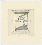 Artist: b'MITROPOULOS, Connie' | Title: b'Opus' | Date: 1996, July/August | Technique: b'etching, printed in black, from one plate'
