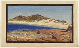 Title: b'Hill 60 Port Kembla' | Date: c.1930 | Technique: b'woodcut, printed in colour, from multiple blocks'