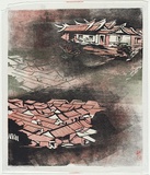 Artist: b'McDonald, Sheila.' | Title: b'Near Tumbarumba' | Date: c.1937 | Technique: b'etching printed in brown ink with plate-tone'