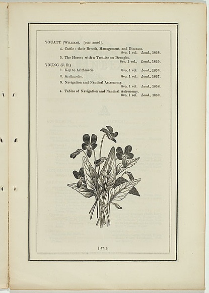 Title: b'not titled [viola betonicifolia].' | Date: 1861 | Technique: b'woodengraving, printed in black ink, from one block'