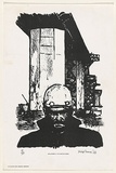 Artist: b'AMOR, Rick' | Title: b'Metalworker at the Westgate Bridge.' | Date: 1978 | Technique: b'lithograph, printed in black ink, from one plate' | Copyright: b'Image reproduced courtesy the artist and Niagara Galleries, Melbourne'
