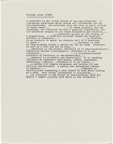 Artist: b'Burn, Ian.' | Title: b'Further notes (1968)' | Date: 1967 | Technique: b'photocopy'