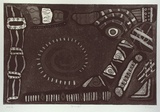 Artist: Couzens, Vicki. | Title: Pernmeeyal | Date: 1999, August | Technique: etching and aquatint, printed in black ink, from one plate | Copyright: © V. Couzens