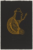 Artist: b'Clarmont, Sammy.' | Title: b'Nhampi' | Date: 1997, December | Technique: b'screenprint, printed in yellow ochre, from one stencil'