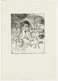 Artist: BOYD, Arthur | Title: Jonah with the seagull. | Date: 1972-73 | Technique: etching, printed in black ink, from one plate | Copyright: Reproduced with permission of Bundanon Trust