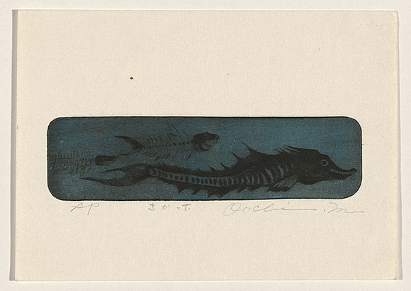 Title: b'[indecipherable title]' | Date: c.1980 | Technique: b'etching and aquatint, printed in colour, from three plates'