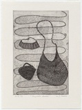 Artist: Darroch, Lee J. | Title: Bunjilaka baskets | Date: 2000, June | Technique: etching, printed in black ink, from one plate | Copyright: © Lee Darroch, artist