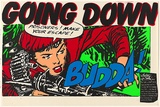 Artist: b'Healy, Paul.' | Title: b'Going Down... Our heroines are the women of today.' | Date: 1983 | Technique: b'screenprint, printed in colour, from five stencils'